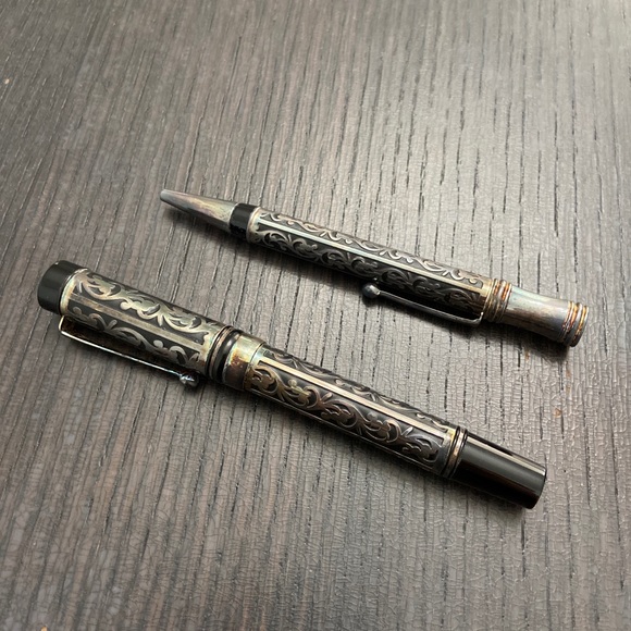 Other - Vintage Laban Silver Fountain Pen Set